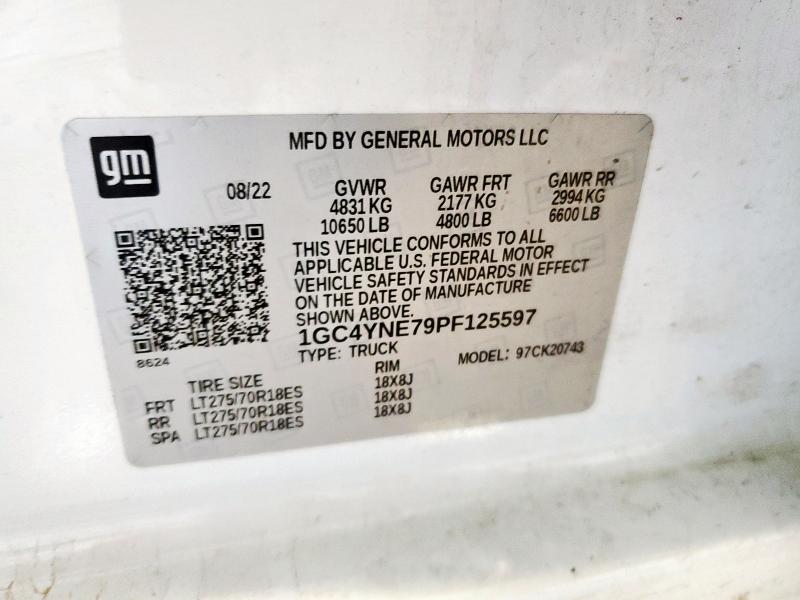 2023 CHEVROLET SILVERADO K2500 HEAVY DUTY LT 1GC4YNE79PF125597