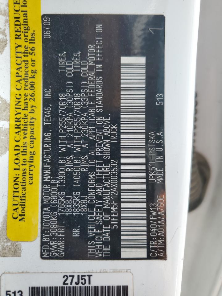 TOYOTA TUNDRA CREWMAX SR5