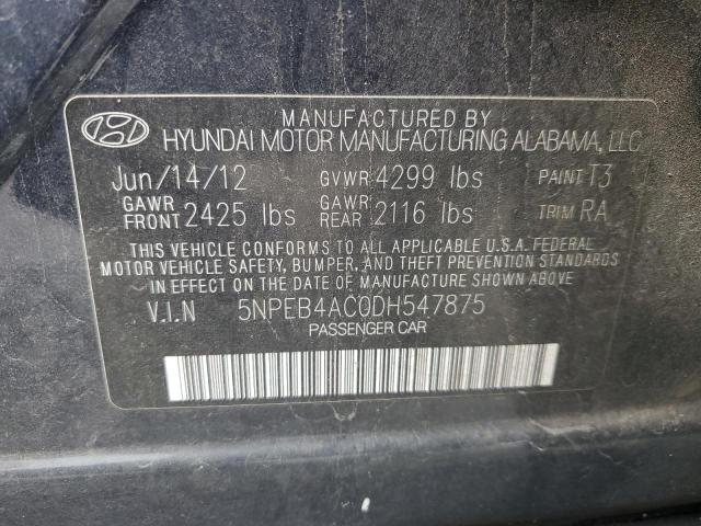 2013 HYUNDAI SONATA GLS - 5NPEB4AC0DH547875