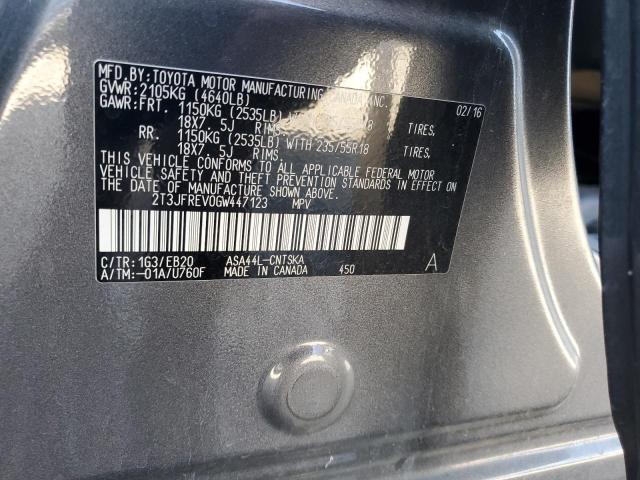 2016 TOYOTA RAV4 SE 2T3JFREV0GW447123