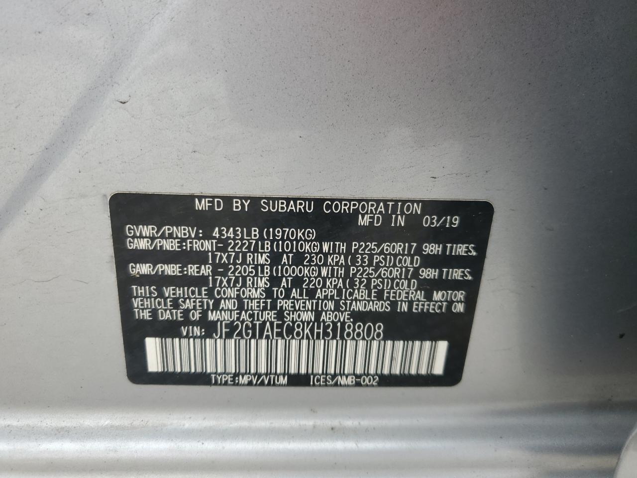 SUBARU CROSSTREK PREMIUM