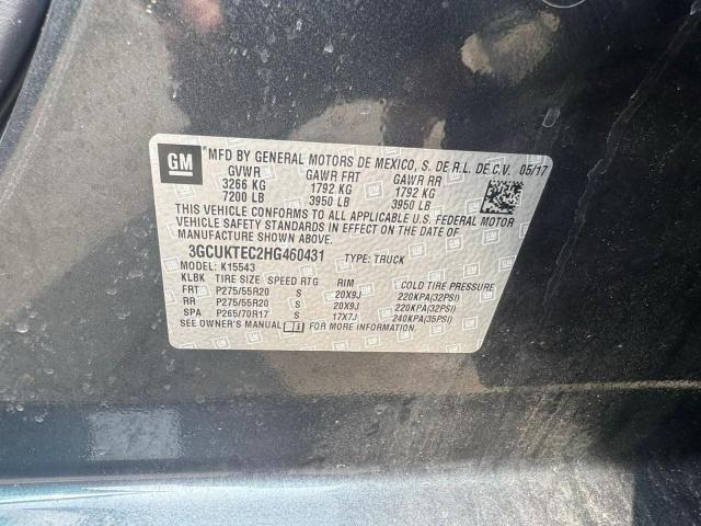 2017 CHEVROLET SILVERADO - 3GCUKTEC2HG460431