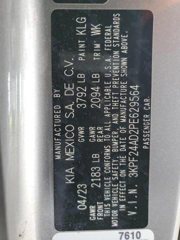 2023 KIA FORTE LX - 3KPF24AD2PE629564