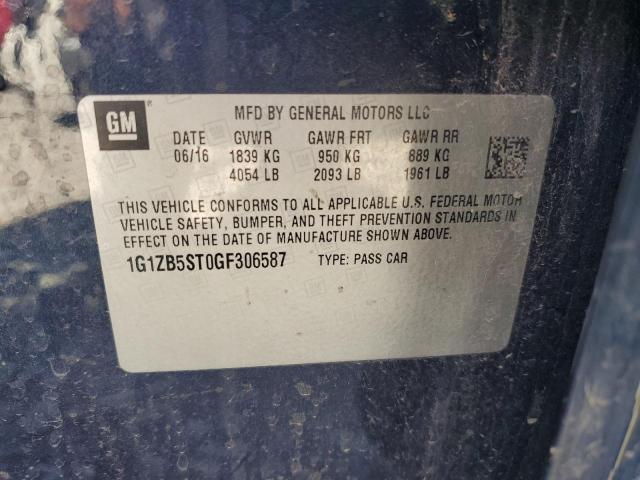 2016 CHEVROLET MALIBU LS - 1G1ZB5ST0GF306587