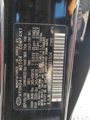 2017 HYUNDAI TUCSON LIM KM8J33A22HU321504