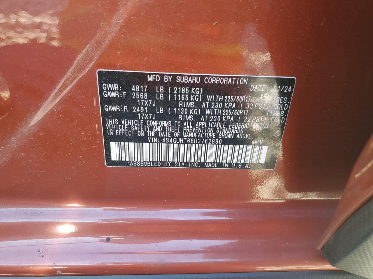 SUBARU CROSSTREK WILDERNESS