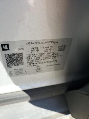 2019 CADILLAC XT5 PREMIUM LUXURY 1GYKNERS3KZ155078