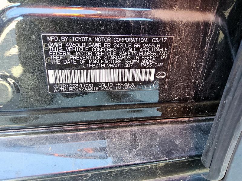 2017 LEXUS GS 350 BAS JTHBZ1BL2HA011307