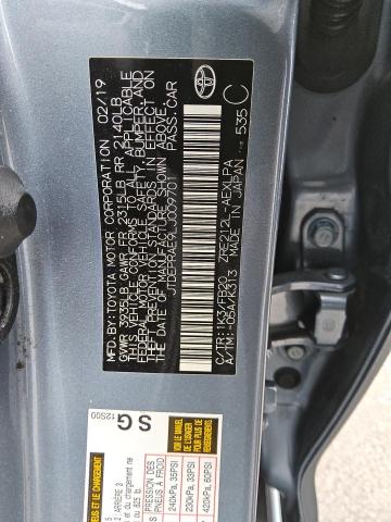 2020 TOYOTA COROLLA LE #3297985052