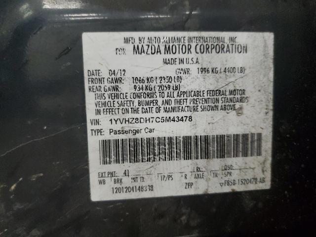 2012 MAZDA 6 I #3279744920