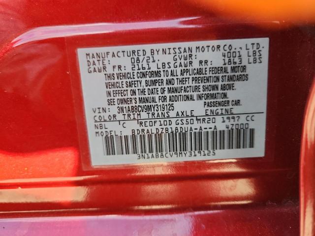 2021 NISSAN SENTRA SV 3N1AB8CV9MY319125