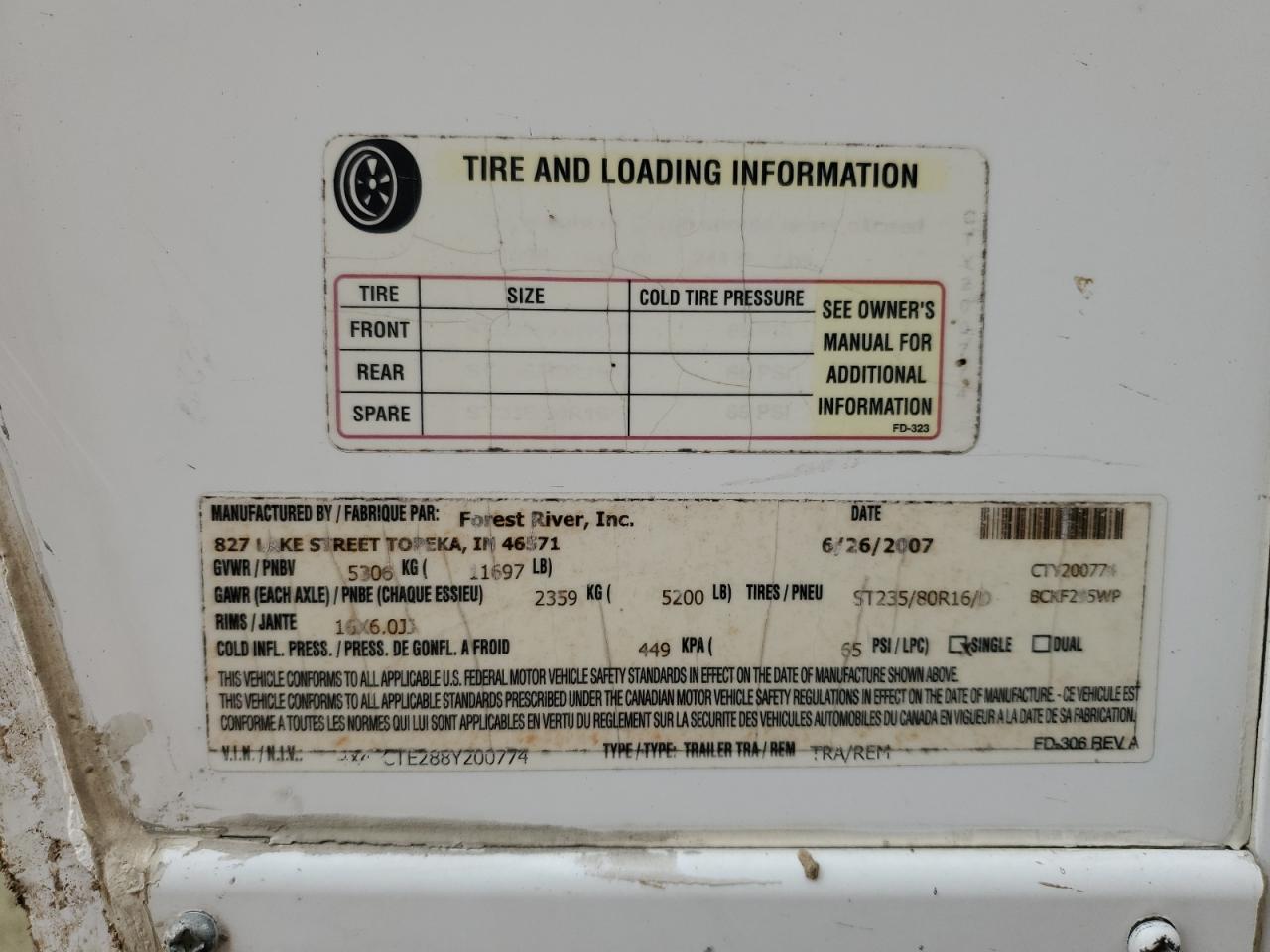 Lot #3290232203 2008 CHEROKEE CHEROKEE