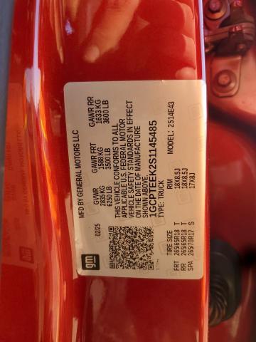 2025 CHEVROLET COLORADO T 1GCPTEEK2S1145485