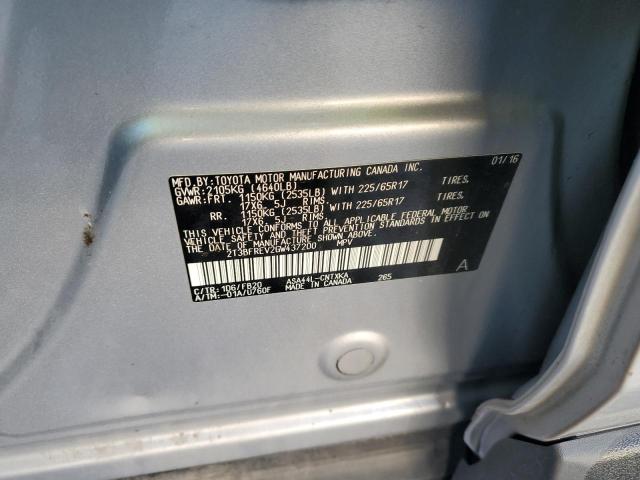 2016 TOYOTA RAV4 LE - 2T3BFREV2GW437200