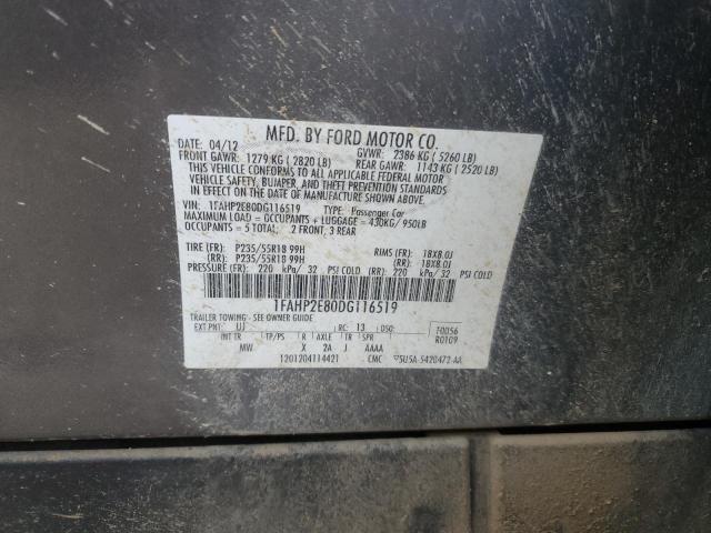 2013 FORD TAURUS SEL #3284047825