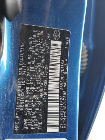 2017 TOYOTA CAMRY LE - 4T1BF1FK8HU776124