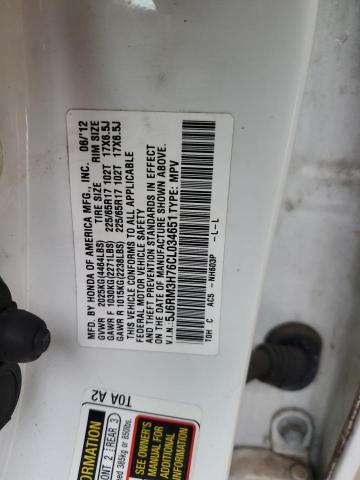 2012 HONDA CR-V EXL - 5J6RM3H76CL034651