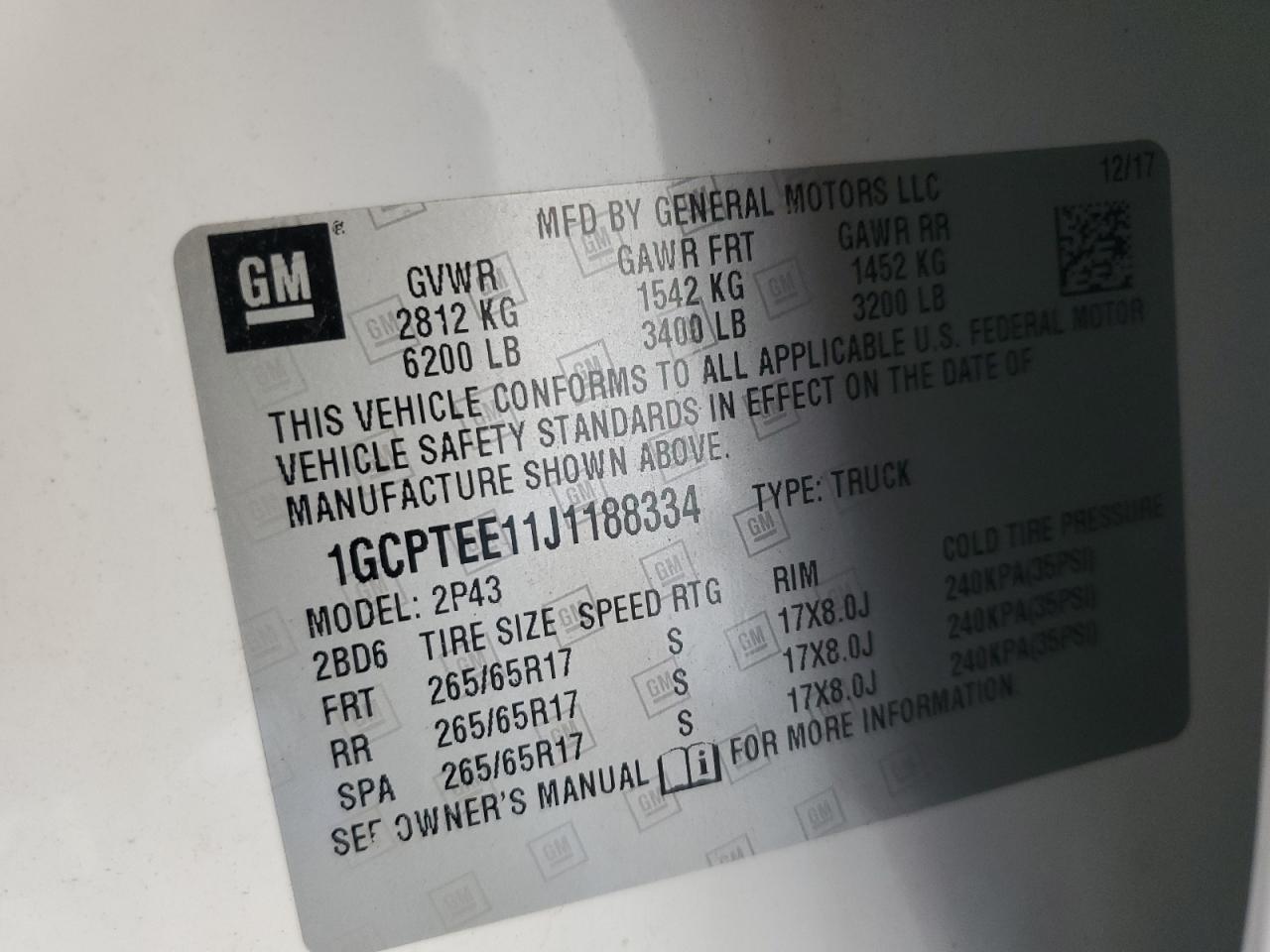 CHEVROLET COLORADO ZR2