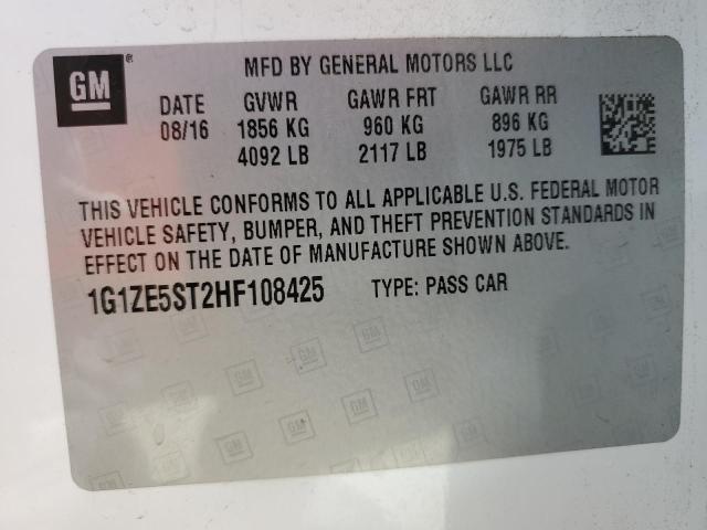 2017 CHEVROLET MALIBU LT - 1G1ZE5ST2HF108425