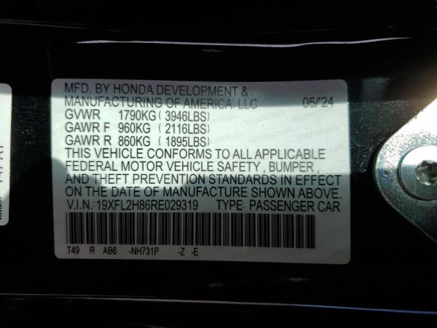 2024 HONDA CIVIC SPOR - 19XFL2H86RE029319