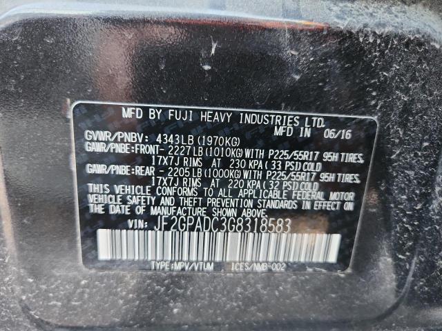 2016 SUBARU CROSSTREK PREMIUM JF2GPADC3G8318583