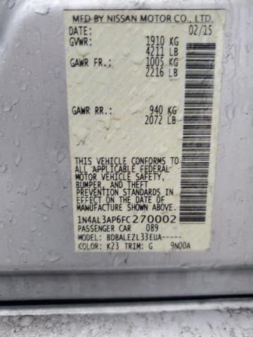 2015 NISSAN ALTIMA 2.5 - 1N4AL3AP6FC270002