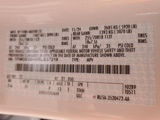 2024 FORD BRONCO OUTER BANKS - 1FMDE8BH5RLB37219