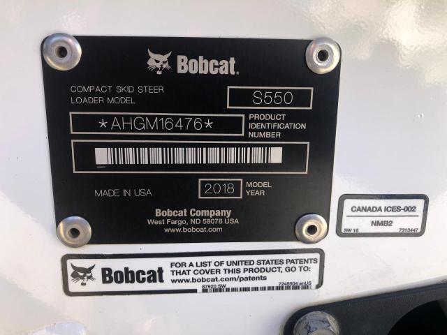 2018 BOBCAT S550 #3269706267