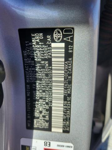 2011 TOYOTA COROLLA BA - 2T1BU4EE2BC615974