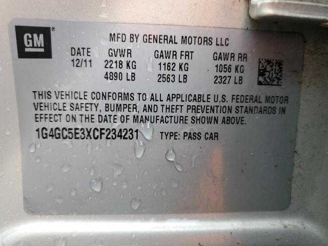 2012 BUICK LACROSSE #3303962733