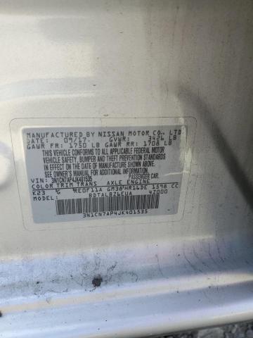 2018 NISSAN VERSA S #3302865897