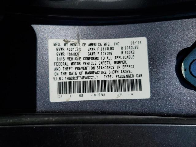 2015 HONDA ACCORD EX #3287727171