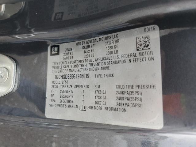 2016 CHEVROLET COLORADO Z - 1GCHSDE35G1246019