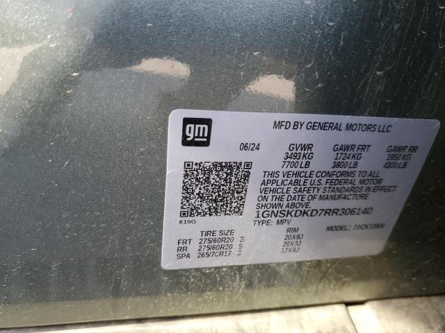 2024 CHEVROLET SUBURBAN K1500 Z71 1GNSKDKD7RR306140