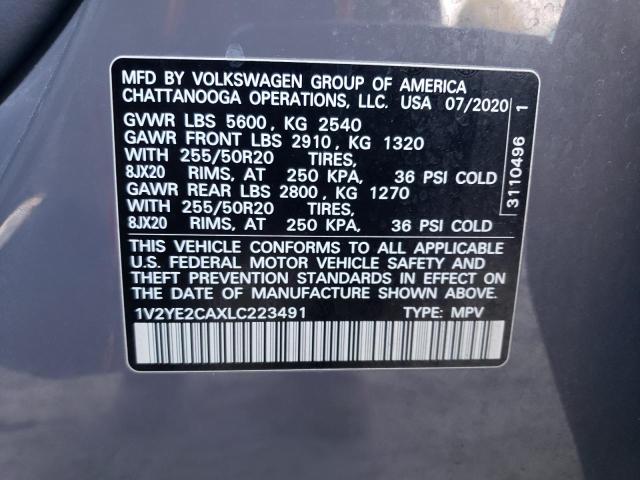 2020 VOLKSWAGEN ATLAS CROS 1V2YE2CAXLC223491