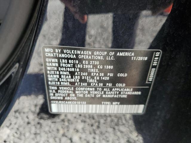 2019 VOLKSWAGEN ATLAS SE - 1V2LR2CA8KC515122