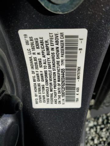 2019 HONDA CIVIC LX #3290321978