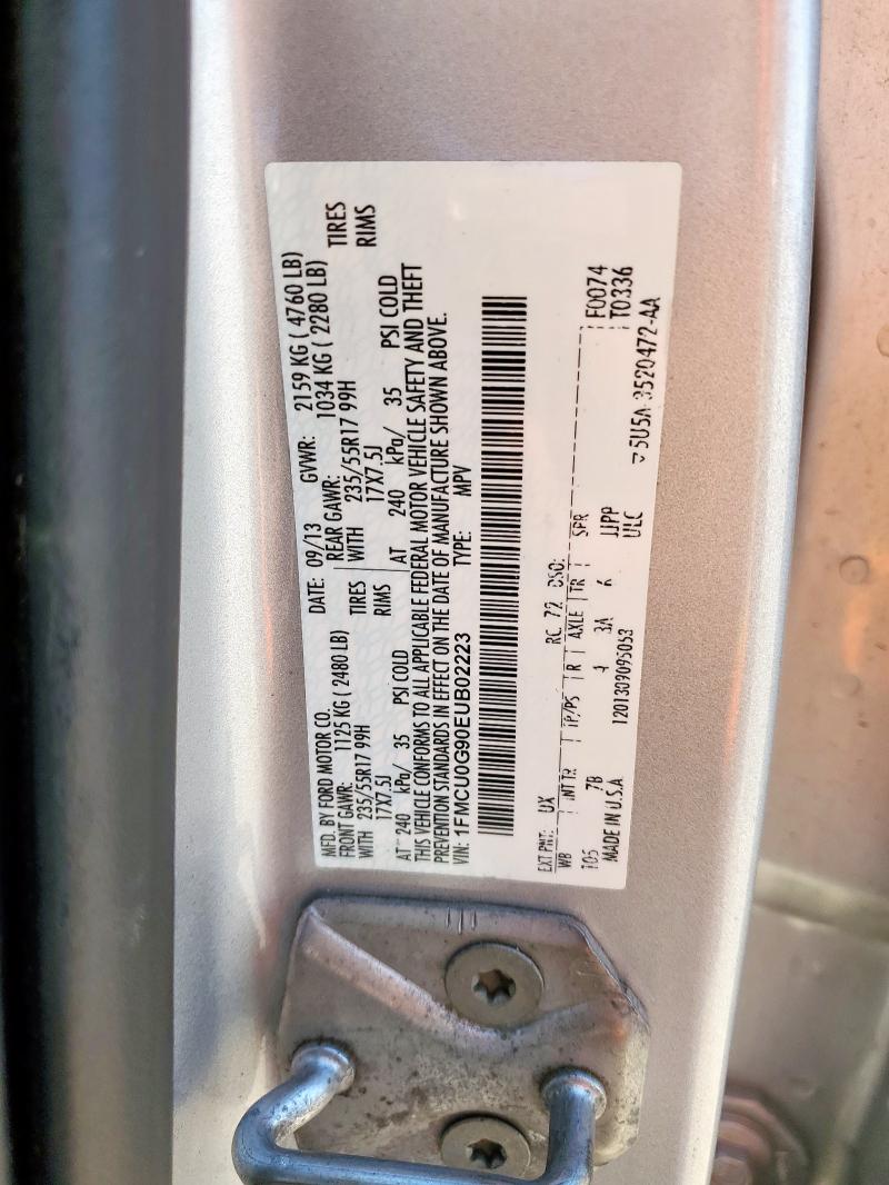 2014 FORD ESCAPE SE - 1FMCU0G90EUB02223