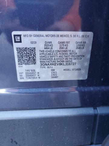 2019 CHEVROLET EQUINOX LT #3294407509