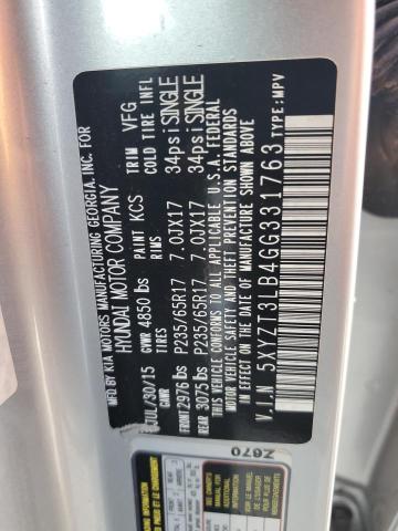 2016 HYUNDAI SANTA FE S 5XYZT3LB4GG331763