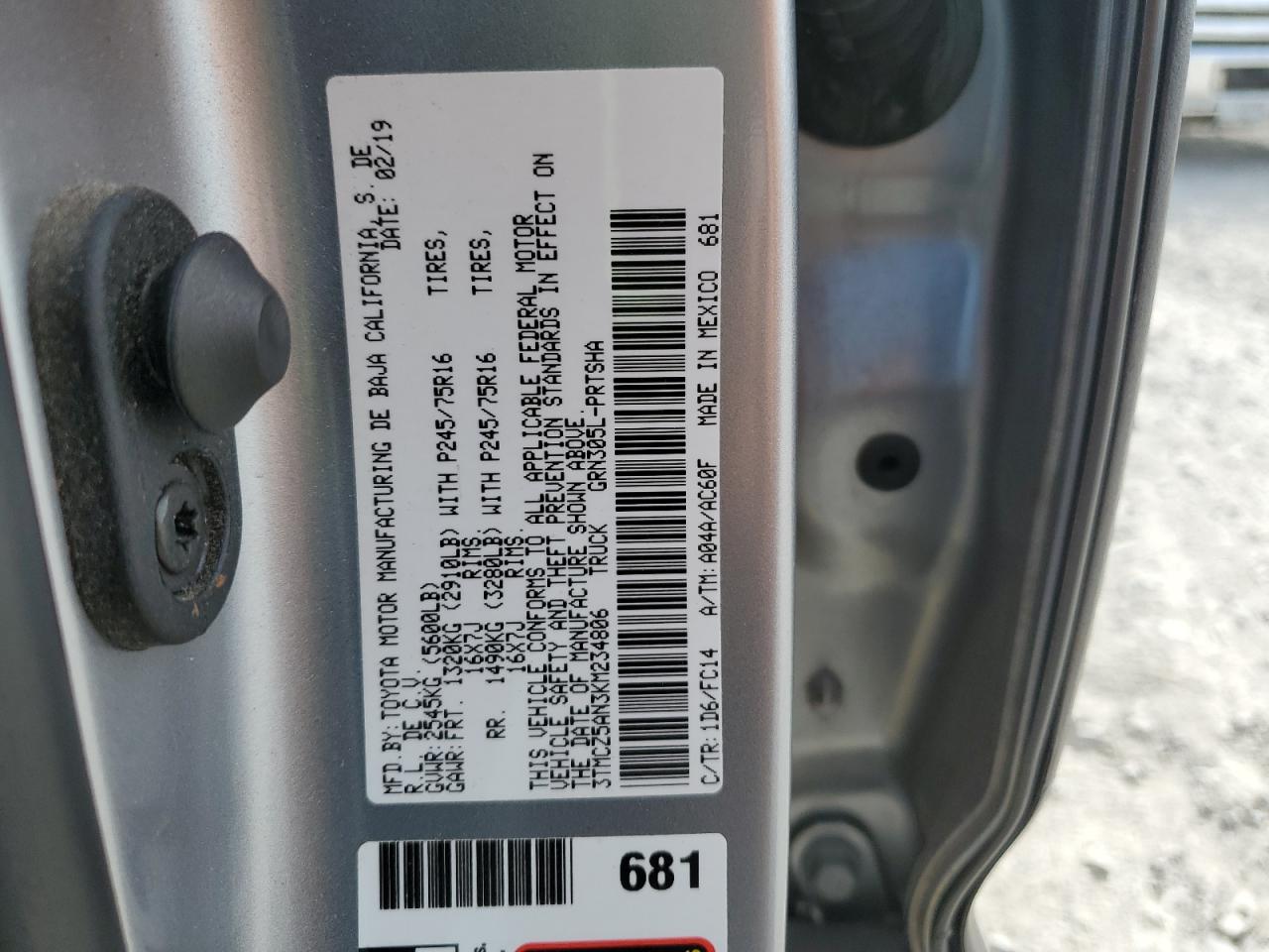 TOYOTA TACOMA DOUBLE CAB