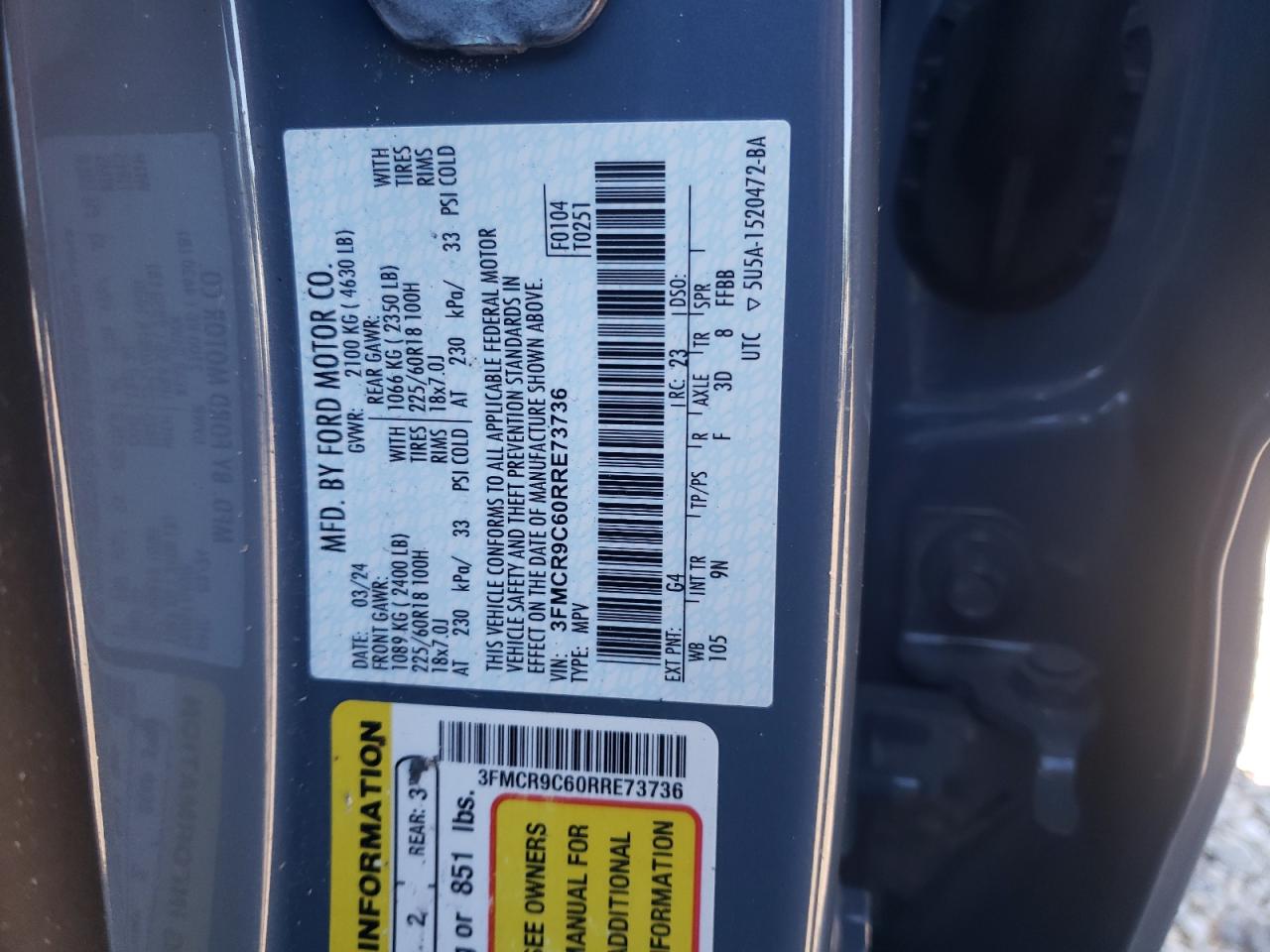 FORD BRONCO SPORT OUTER BANKS