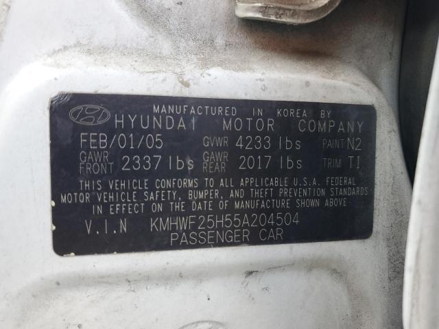 2005 HYUNDAI SONATA GL #3305442191