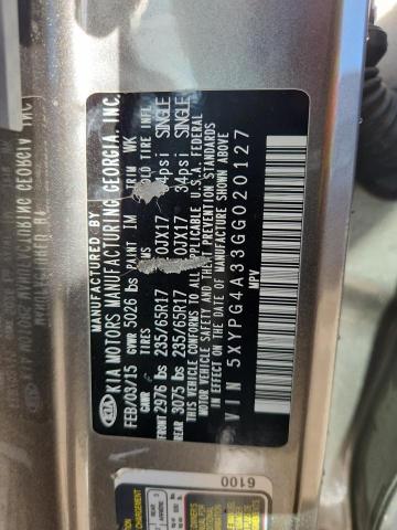 2016 KIA SORENTO LX - 5XYPG4A33GG020127