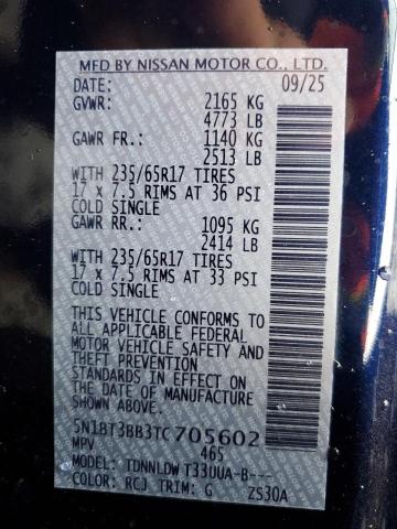 2026 NISSAN ROGUE SV - 5N1BT3BB3TC705602