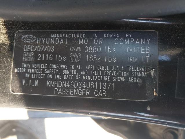 2004 HYUNDAI ELANTRA GL #3284981935