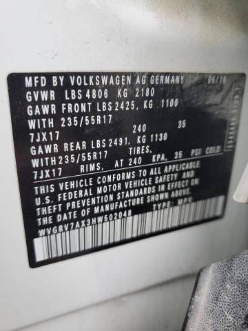 2017 VOLKSWAGEN TIGUAN WOL #3293684404