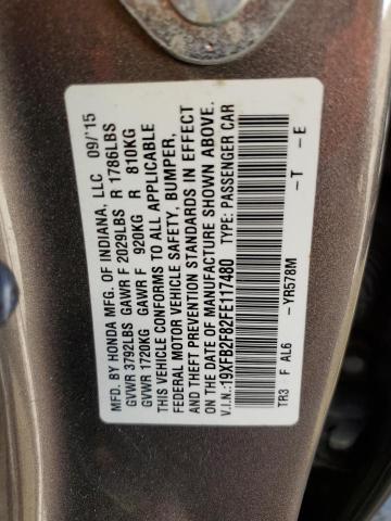 2015 HONDA CIVIC EX 19XFB2F82FE117480