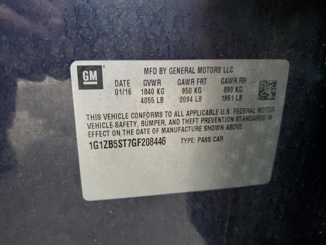 2016 CHEVROLET MALIBU LS - 1G1ZB5ST7GF208446