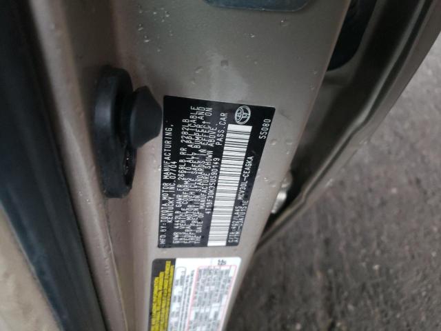 2005 TOYOTA CAMRY LE #3302631050